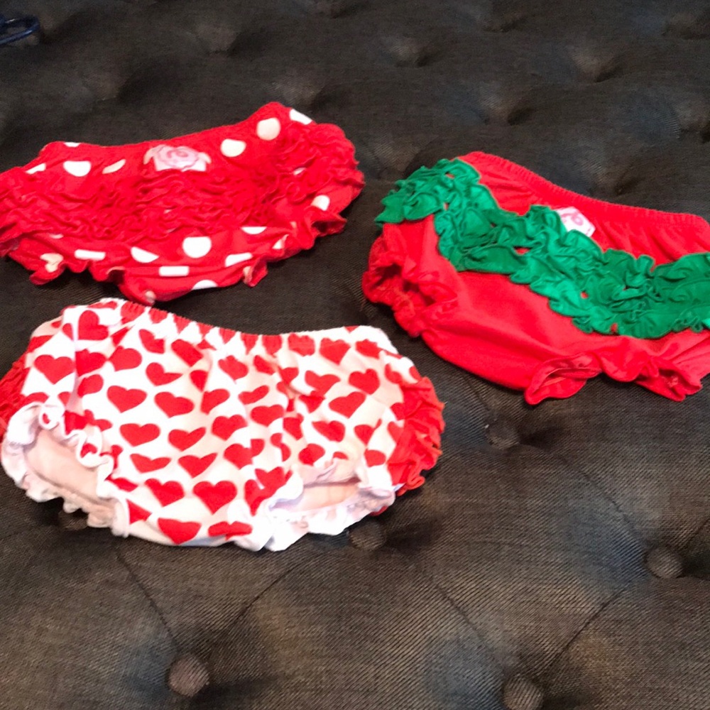 Ruffle Buns Bundle Of red bloomers